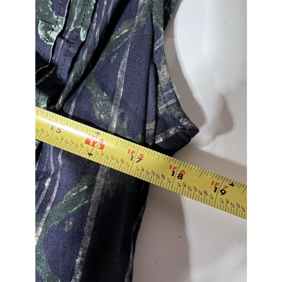 NWT Pilcro Top Womens M Sleeveless Button Up Black Floral Metallic Embellished - Picture 6 of 7